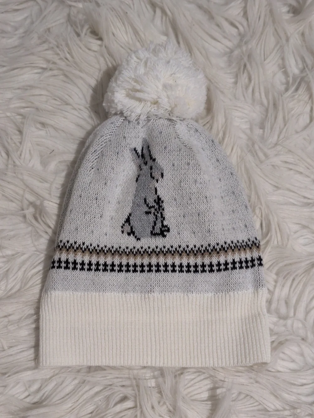 Janie and Jack Baby Bunny Pom Beanie